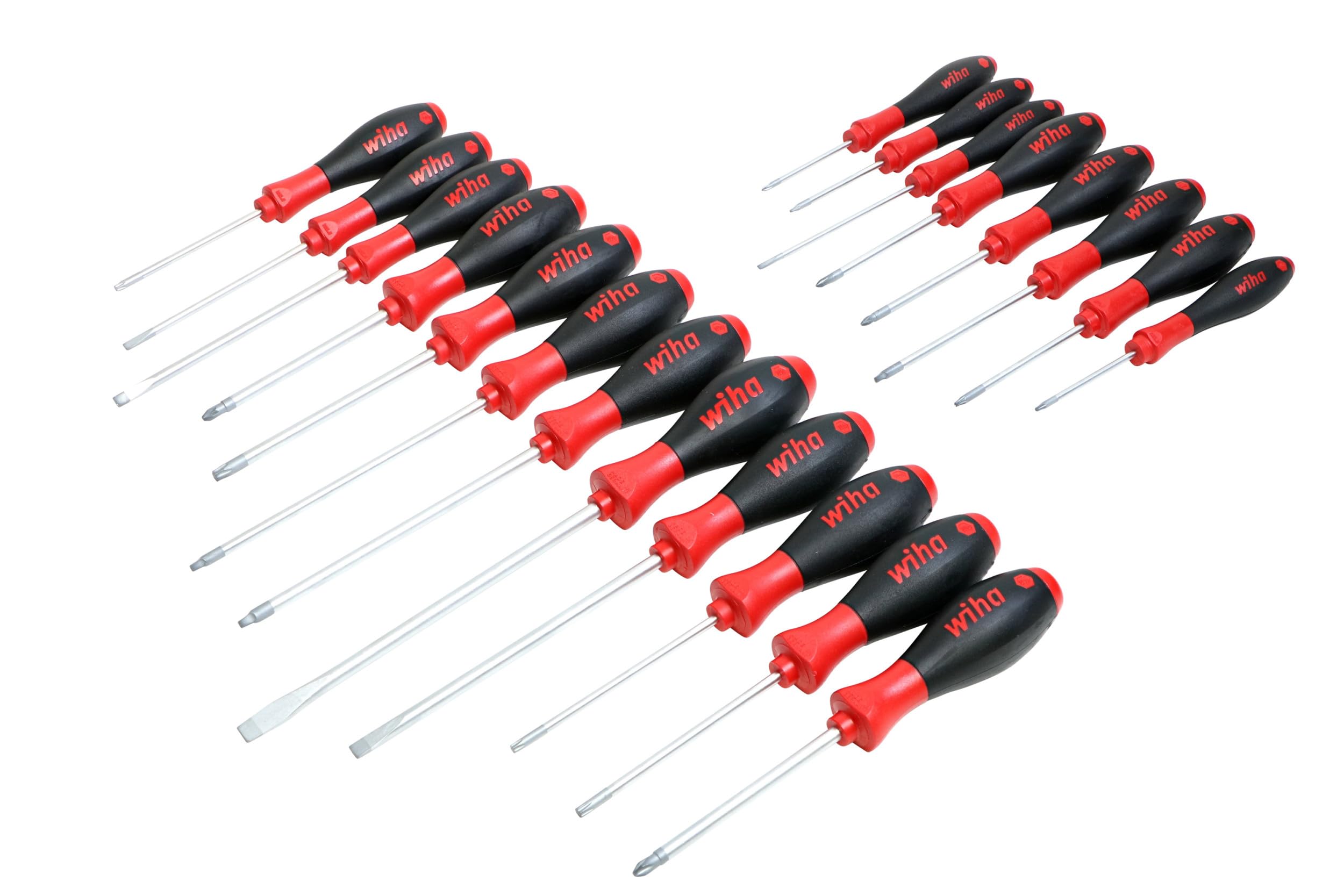 Wiha 30299 SoftFinish Cushion Grip Screwdriver Set - 20 Piece Set